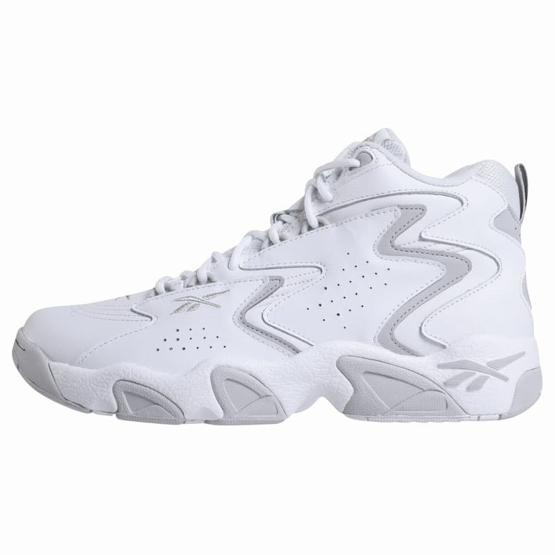 Ghete Baschet Reebok Mobius Og Mu Dama Albi Gri Romania FC8041QZ